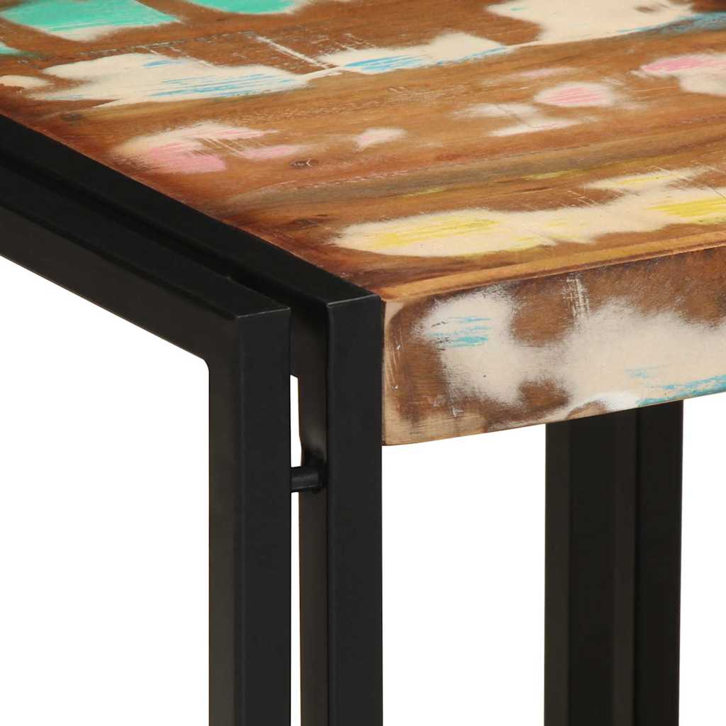 vidaXL Coffee Table Multicolour 40 x 40 x 38 cm Solid Reclaim Wood 6