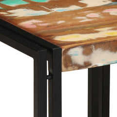 vidaXL Coffee Table Multicolour 40 x 40 x 38 cm Solid Reclaim Wood 6