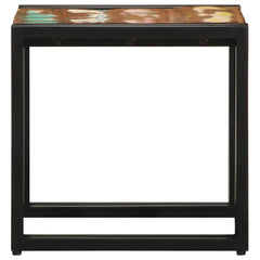 vidaXL Coffee Table Multicolour 40 x 40 x 38 cm Solid Reclaim Wood 5