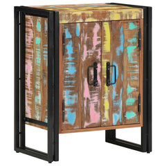 vidaXL Shoe Cabinet 56 x 35 x 70 cm Solid Reclaim wood Multicolour 1