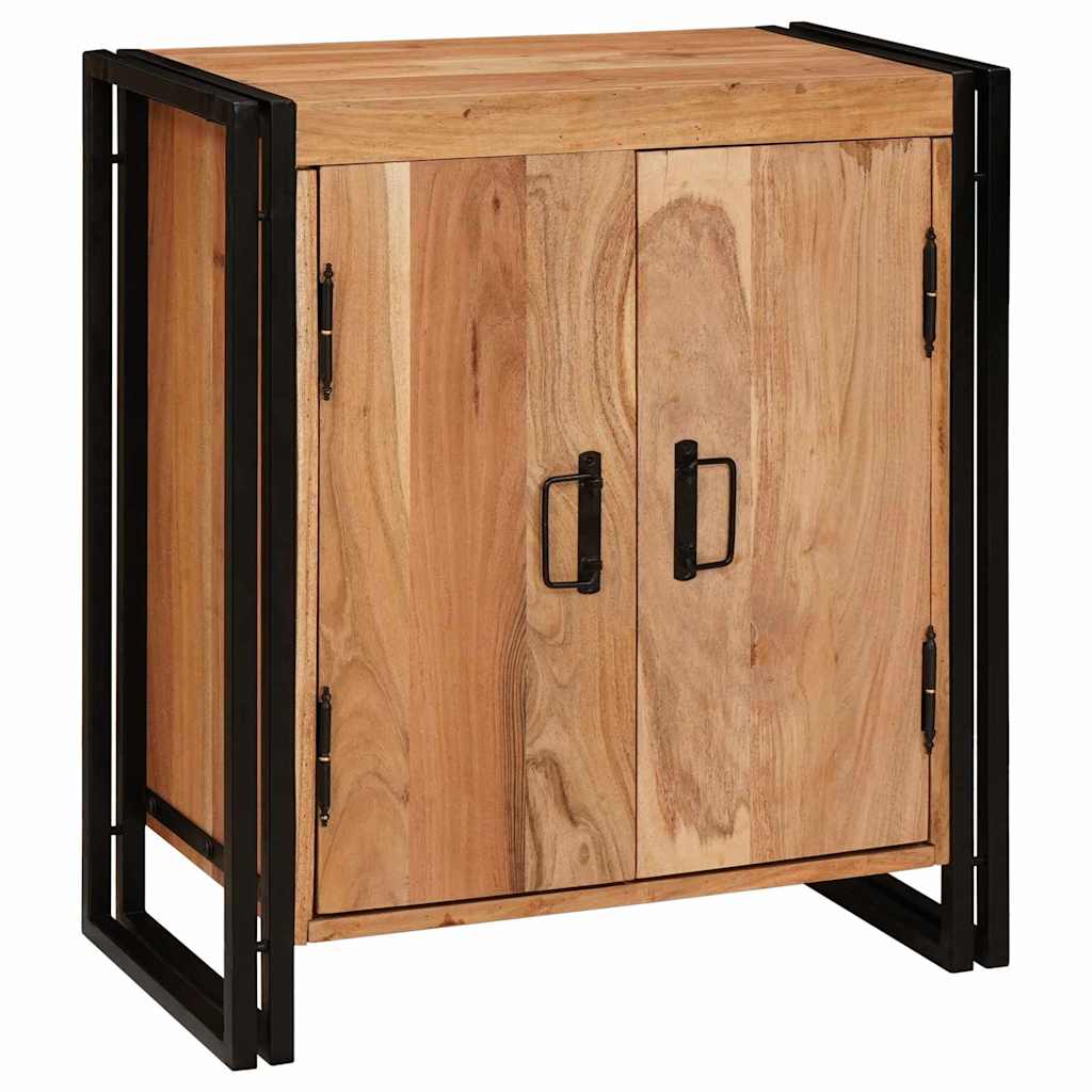 vidaXL Bedside Cabinet Brown 66 x 35 x 76 cm Solid acacia wood 1