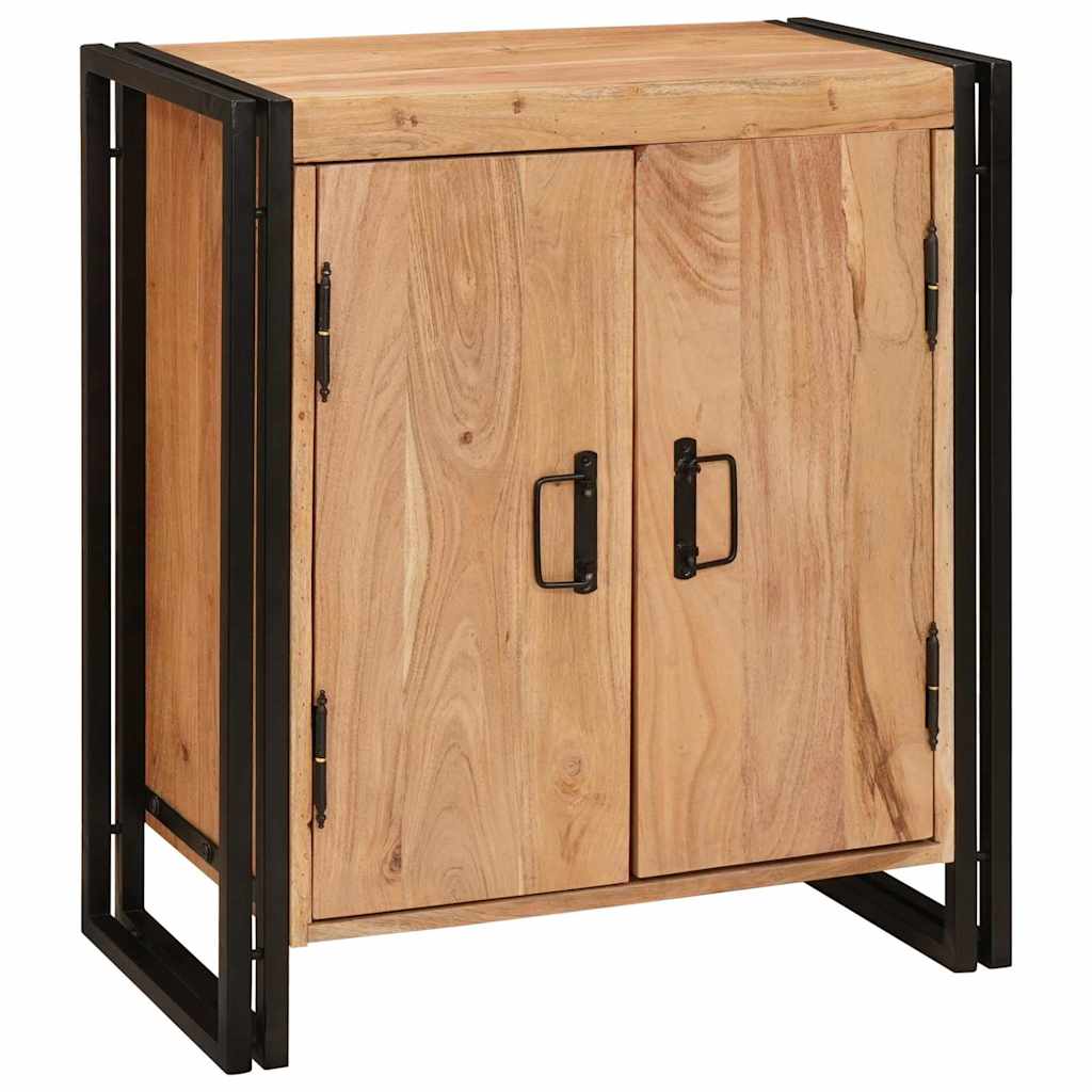 vidaXL Bedside Cabinet Brown 66 x 35 x 76 cm Solid acacia wood 2