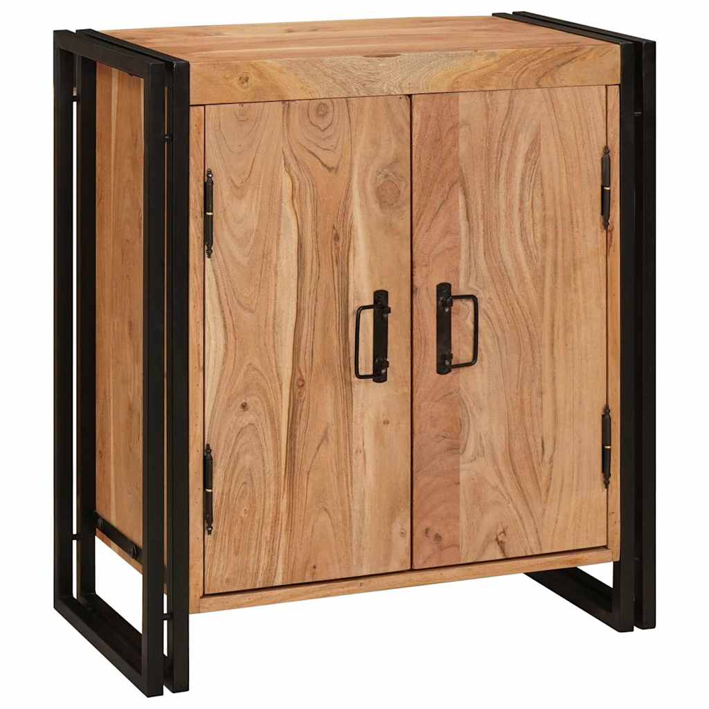 vidaXL Bedside Cabinet Brown 66 x 35 x 76 cm Solid acacia wood 3