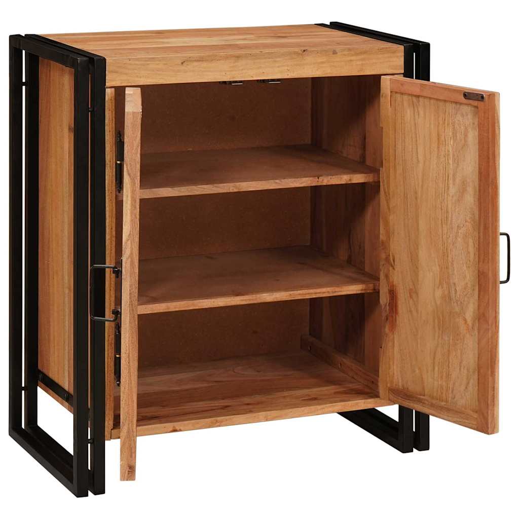 vidaXL Bedside Cabinet Brown 66 x 35 x 76 cm Solid acacia wood 4