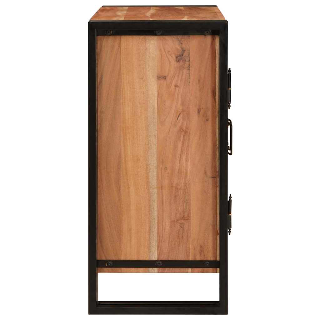 vidaXL Bedside Cabinet Brown 66 x 35 x 76 cm Solid acacia wood 6