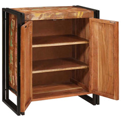 vidaXL Bedside Cabinet Multicolour Solid reclaimed wood 4