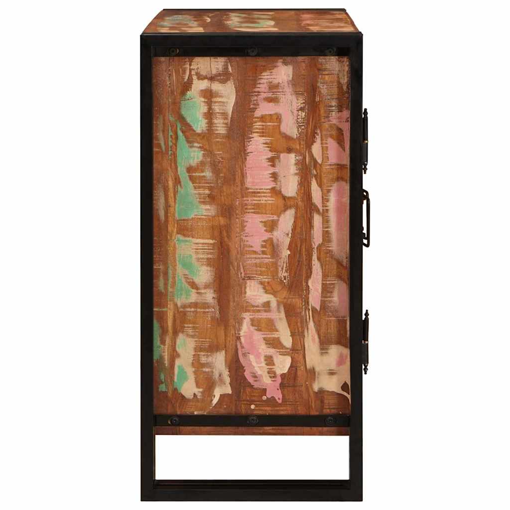 vidaXL Bedside Cabinet Multicolour Solid reclaimed wood 6