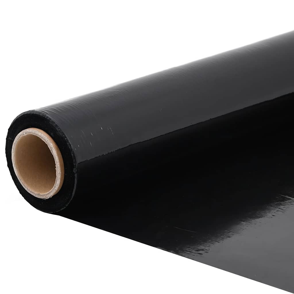 vidaXL Stretch Film 6 pcs Black 30 μm 50 cm x 150 m 5