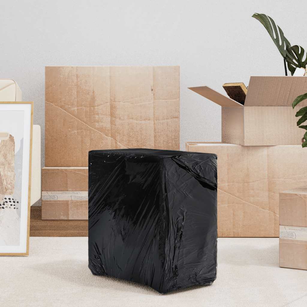 vidaXL Stretch Film 6 pcs Black 30 μm 50 cm x 300 m 3