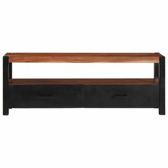 vidaXL Media Cabinet Brown 110 x 30 x 40 cm Solid Acacia Wood 5