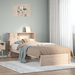 vidaXL Bookcase Bed without Mattress 75x190cm Solid Wood Pine 1