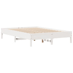 Bookcase Bed without Mattress White 160 cm 200 cm