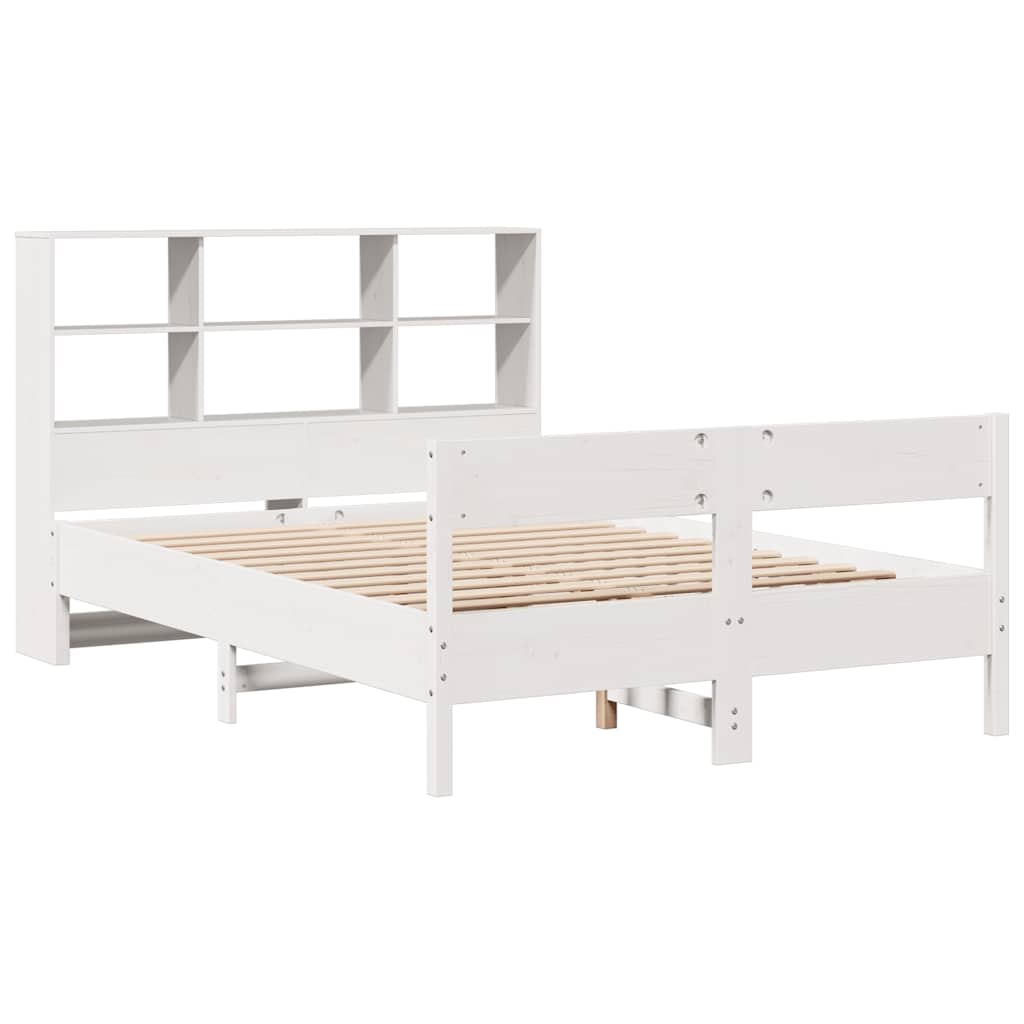 Bookcase Bed without Mattress White 160 cm 200 cm
