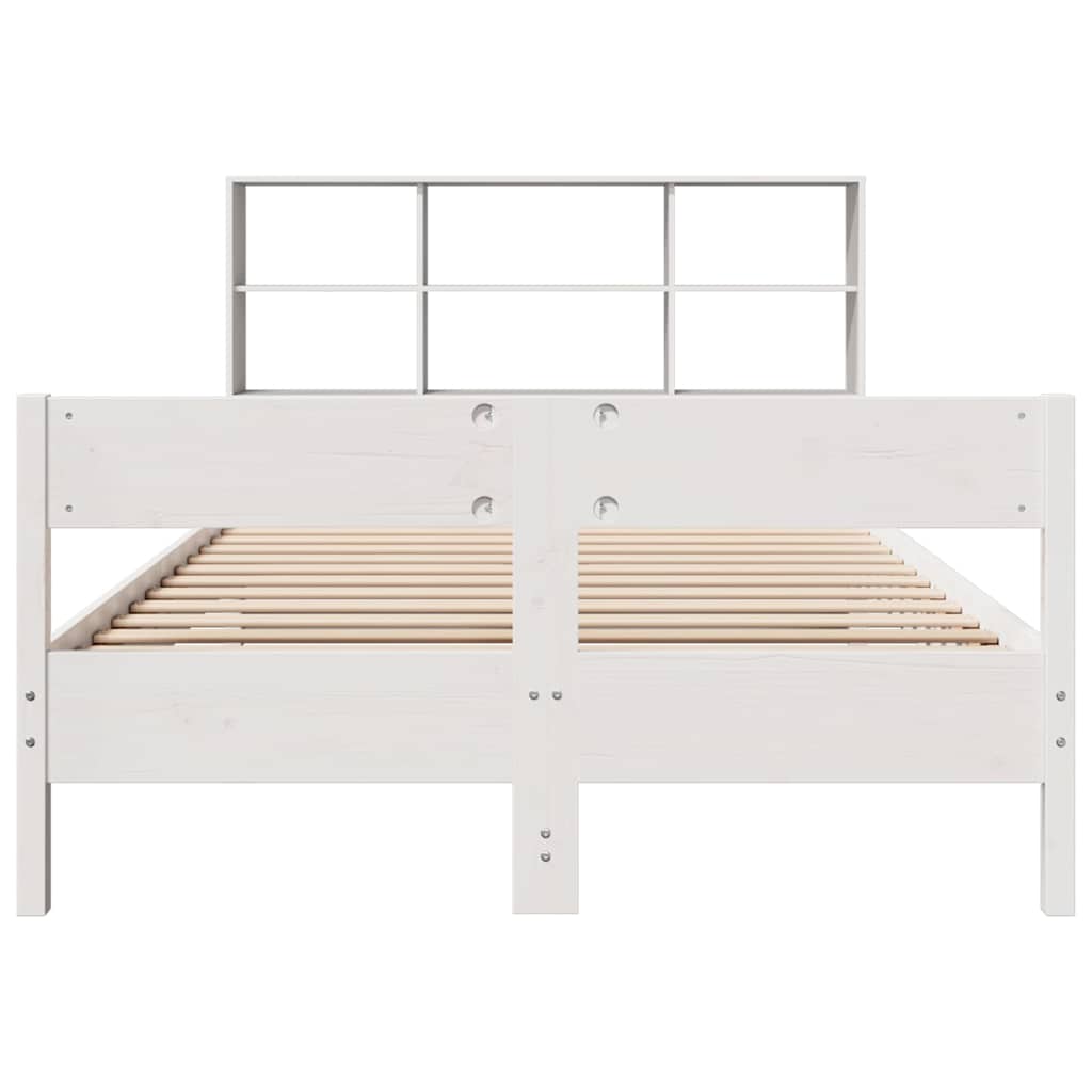 Bookcase Bed without Mattress White 160 cm 200 cm