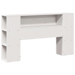 Bookcase Bed without Mattress Solid Wood White 150 cm 200 cm