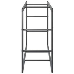 vidaXL Firewood Rack Black 110x30x61 cm Steel 6