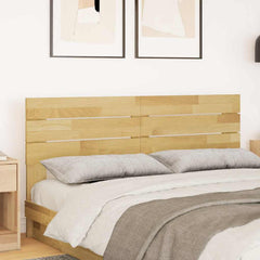 vidaXL Headboard 135 cm Solid Wood Oak 3