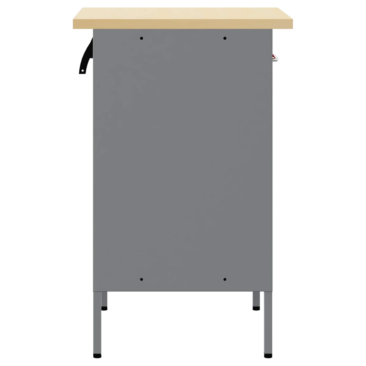 Work Bench with Drawer and Grey 50 x 55 x 85 cm Red with 1 drawer &1 door