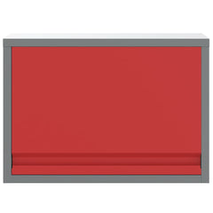 vidaXL Tool Cabinet with Storage Red and Grey 50 x 25 x 35 cm 6