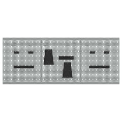 vidaXL Tool Wall Panel 3 pcs Grey 150 x 1 x 60 cm 5