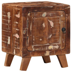 Bedside Cabinet Solid Wood Reclaimed