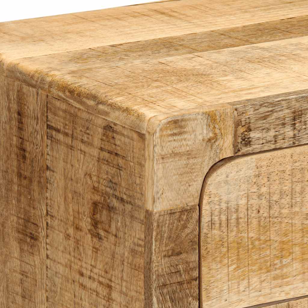 vidaXL Bedside Cabinet 2 pcs 40x32x46 cm Solid Wood Rough Mango 6