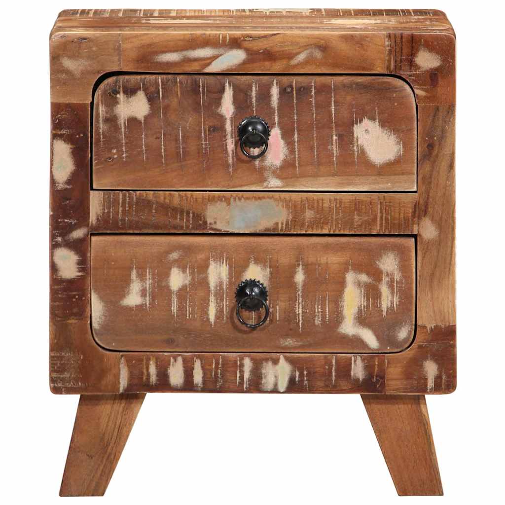 vidaXL Bedside Cabinet 2 pcs 40x32x46 cm Solid Wood Reclaimed 2