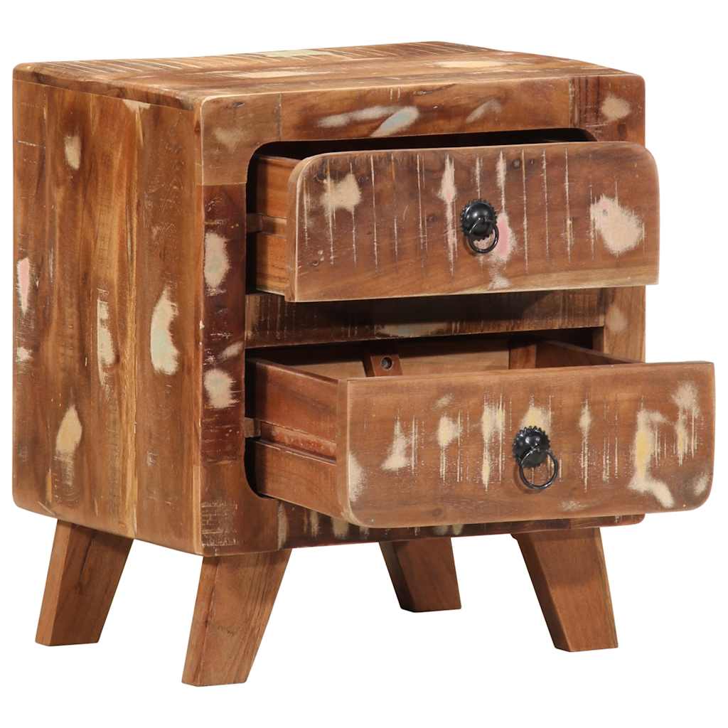 vidaXL Bedside Cabinet 2 pcs 40x32x46 cm Solid Wood Reclaimed 5