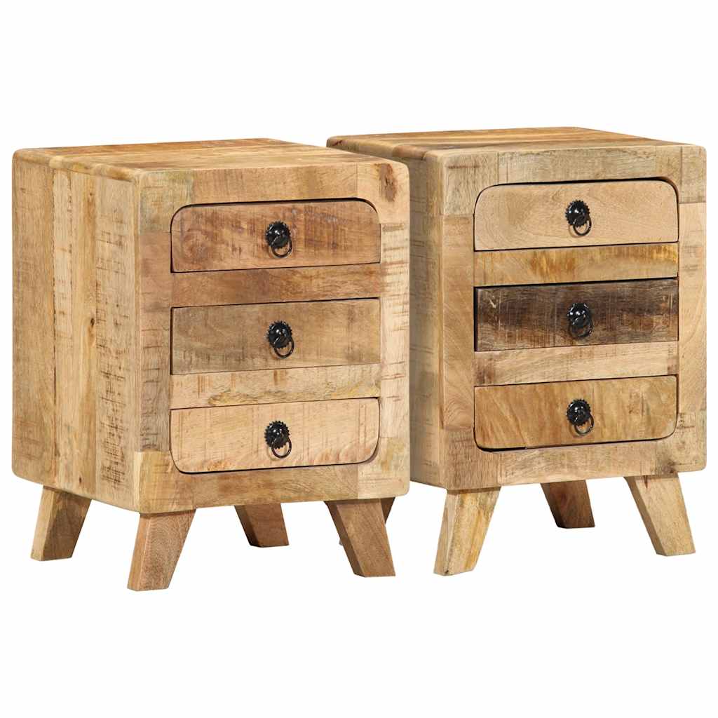 vidaXL Bedside Cabinet 37x32x50 cm Solid Wood Reclaimed