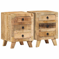vidaXL Bedside Cabinet 37x32x50 cm Solid Wood Reclaimed