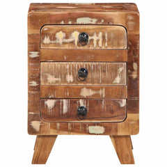 vidaXL Bedside Cabinet 2 pcs 37x32x50 cm Solid Wood Reclaimed 2