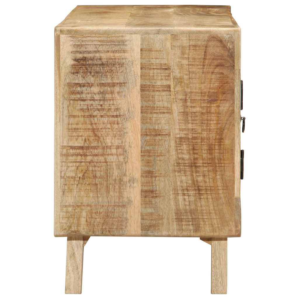 vidaXL TV Cabinet 105x46x32 cm Solid Wood Rough Mango 3