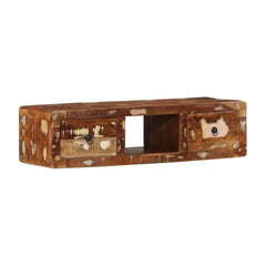 Wall-mounted TV Cabinet Solid Wood Reclaimed