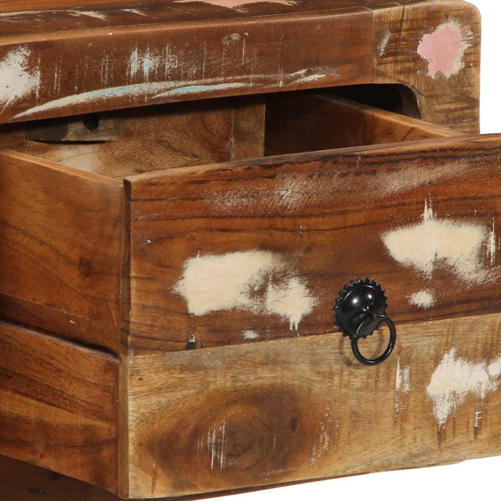 vidaXL Wall-mounted TV Cabinet 100x32x25 cm Solid Wood Reclaimed 6