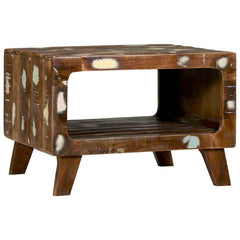 Coffee Table Brown Solid Mango Wood 50 x 50 x 35 cm Solid reclaimed wood