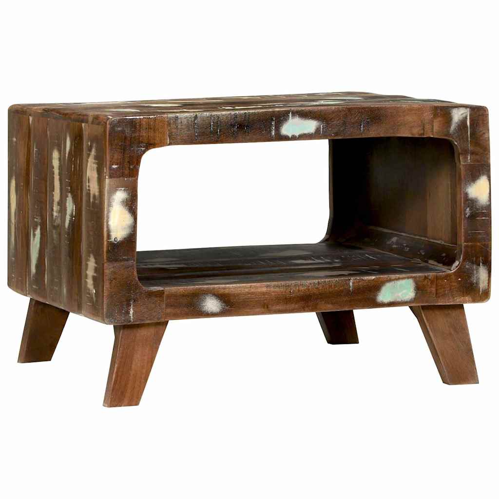 Coffee Table Brown Solid Mango Wood 50 x 50 x 35 cm Solid reclaimed wood