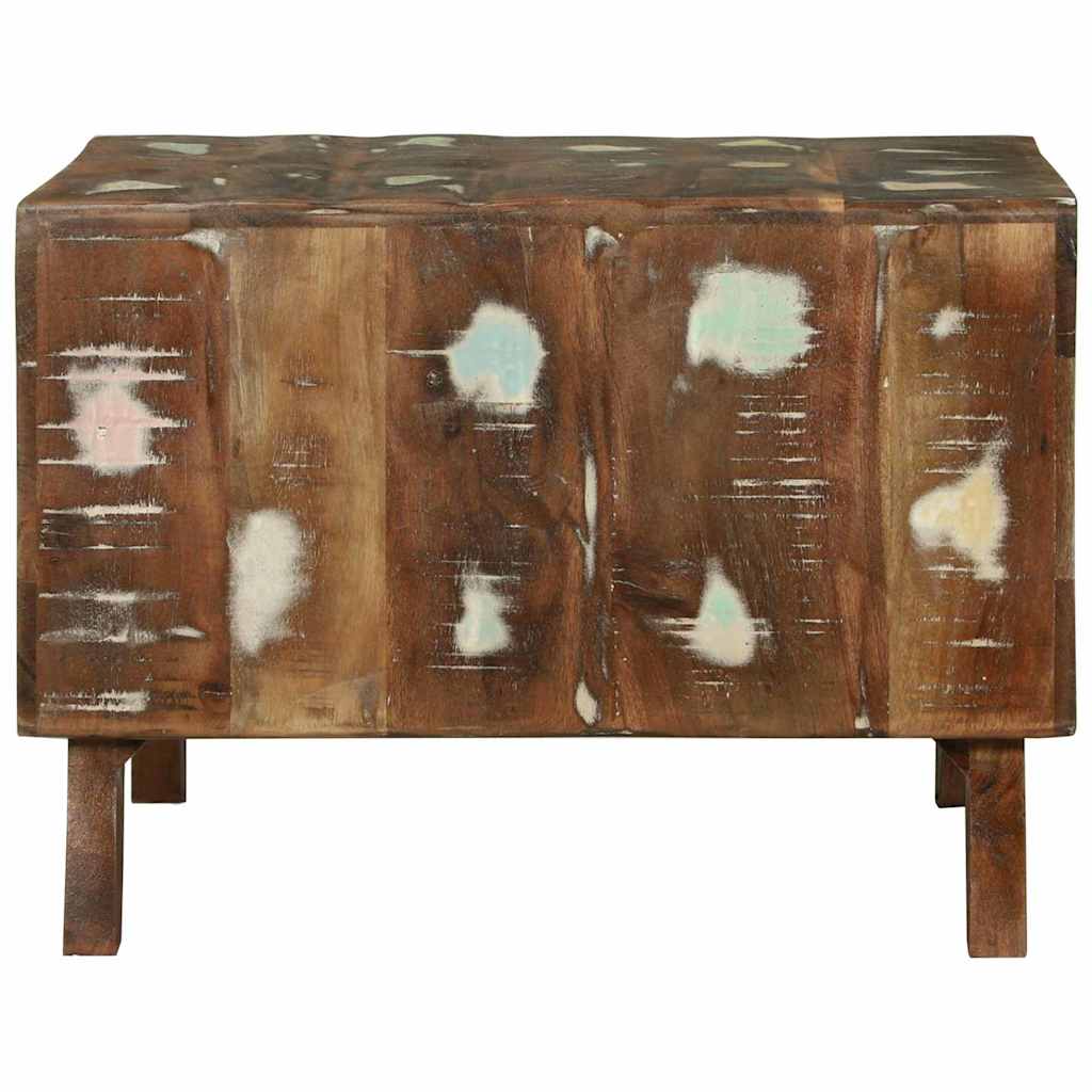 Coffee Table Brown Solid Mango Wood 50 x 50 x 35 cm Solid reclaimed wood