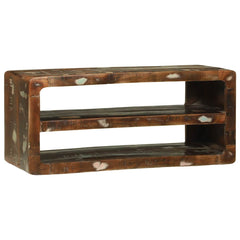 TV Cabinet Multicolour Solid Reclaim Wood