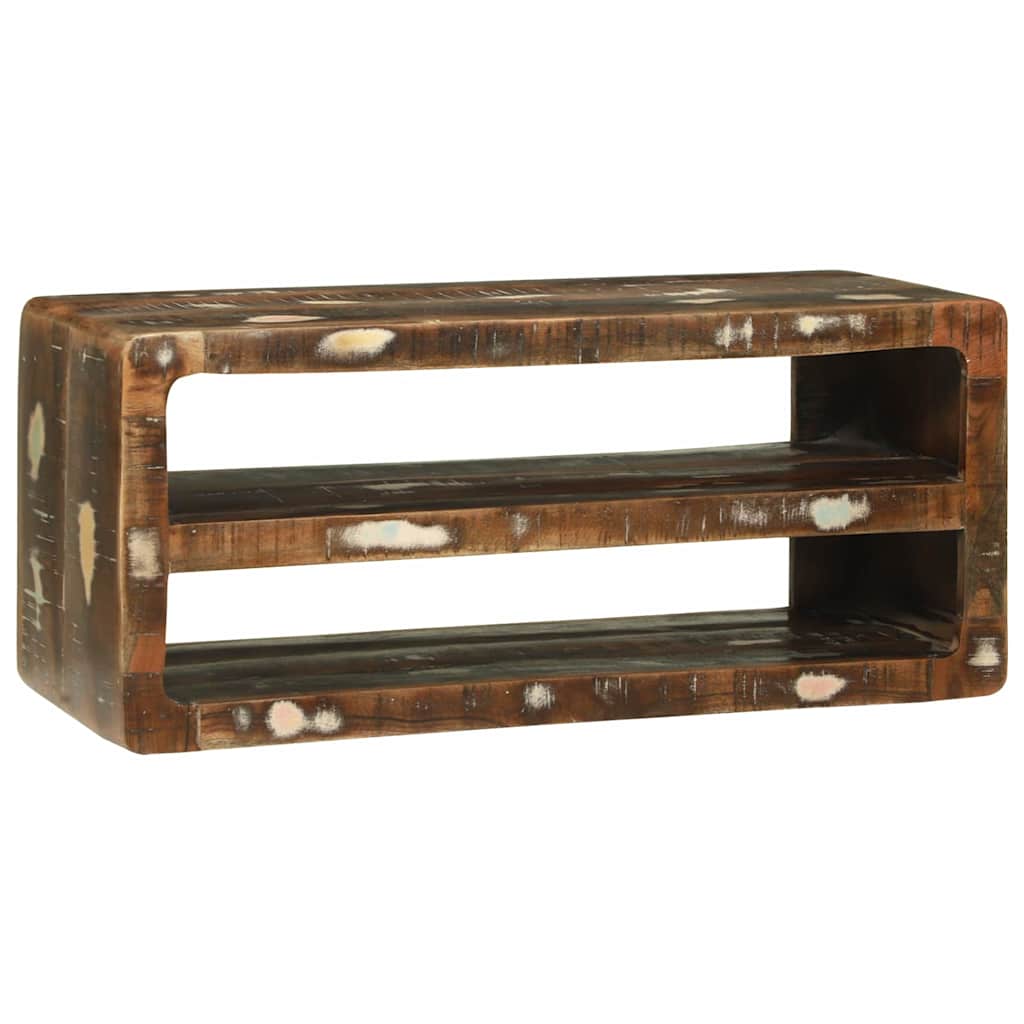 TV Cabinet Multicolour Solid Reclaim Wood