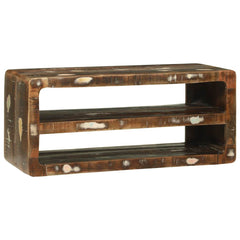 TV Cabinet Multicolour Solid Reclaim Wood