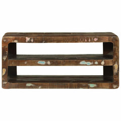 TV Cabinet Multicolour Solid Reclaim Wood