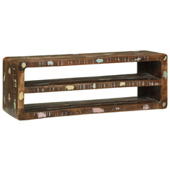 TV Cabinet Multicolour Solid Reclaim Wood