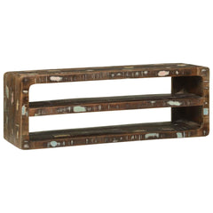 TV Cabinet Multicolour Solid Reclaim Wood