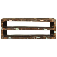 TV Cabinet Multicolour Solid Reclaim Wood