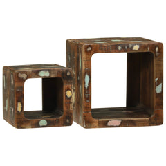 TV Units 2 pcs Brown 36 x 30 x 36 cm Solid Mango Wood Solid reclaimed wood