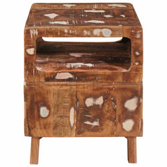 End Table with Shelf Brown 40 x 40 x 49 cm Solid Mango Wood Solid reclaimed wood