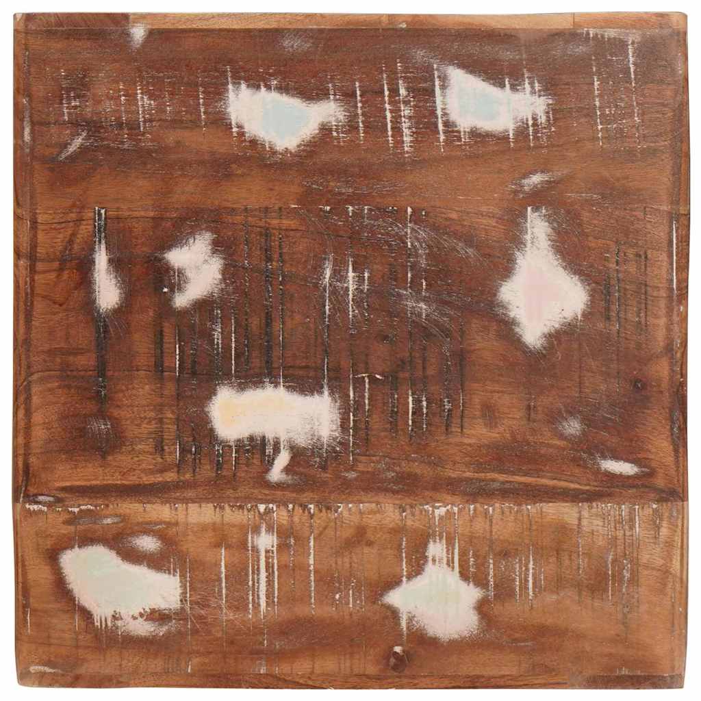End Table with Shelf Brown 40 x 40 x 49 cm Solid Mango Wood Solid reclaimed wood