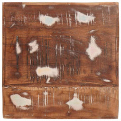 End Table with Shelf Brown 40 x 40 x 49 cm Solid Mango Wood Solid reclaimed wood