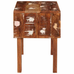 vidaXL End Table with Drawer Brown 40 x 32 x 46 cm Solid Reclaim Wood 6