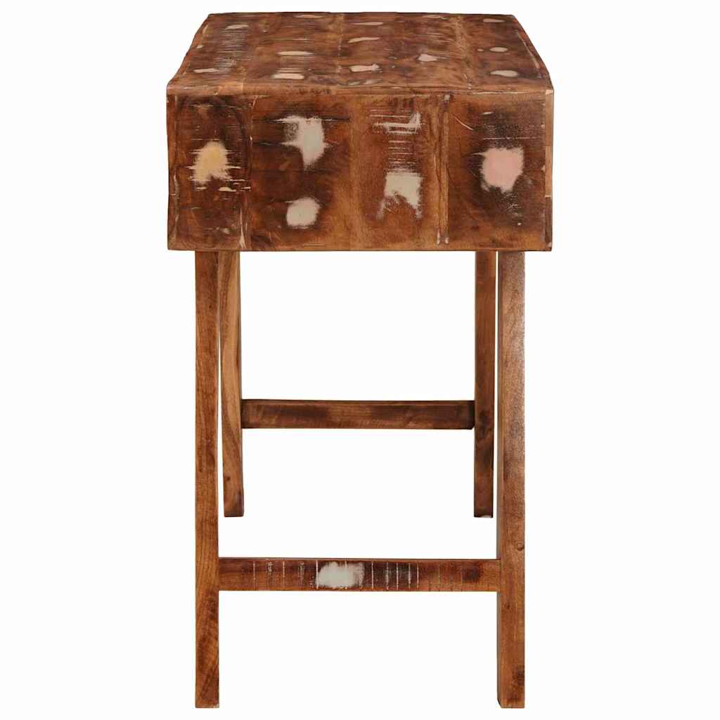 vidaXL Dressing Table Brown 90 x 76 x 45 cm Solid Reclaim Wood 5